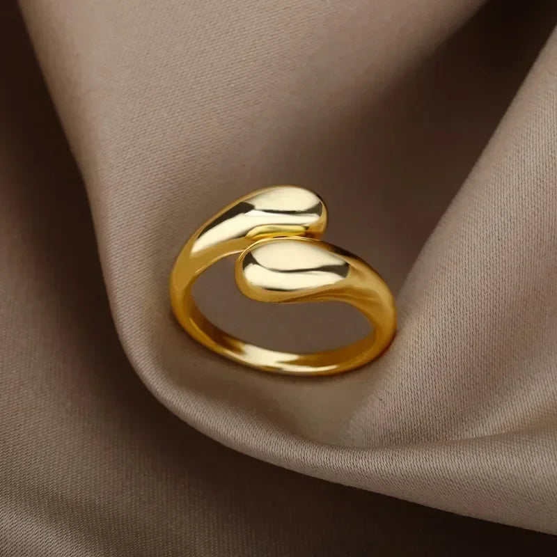 Double Ball Bead Ring for Women