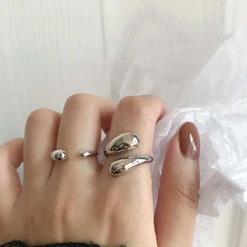 Double Ball Bead Ring for Women