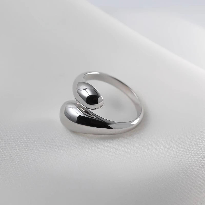 Double Ball Bead Ring for Women