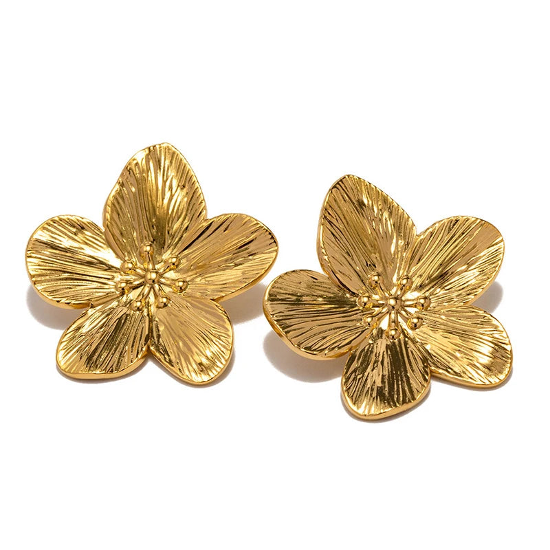 Vintage Floral Stud Earrings