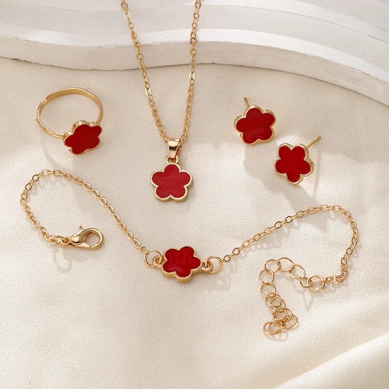 Floral Jewelry Set